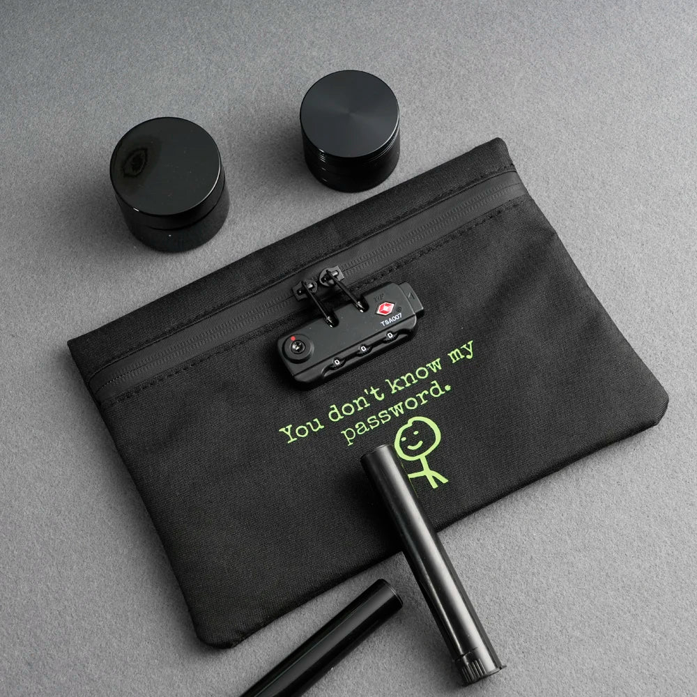 FIREDOG Smell Proof Bag With Lock U DONT KNOW MY PASSWORD Odor Proof Pouch Carbon Lined Pouch Storage Zipper Bag