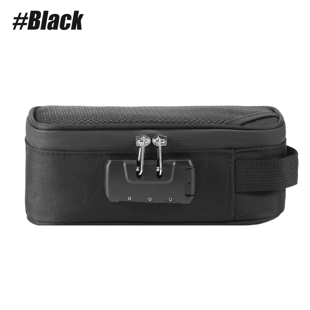 1PCS Smell Proof Bag, Odor Proof Bags Stash Box Container with Combination Lock,Odorless Storage Bag Gifts for Men & Women