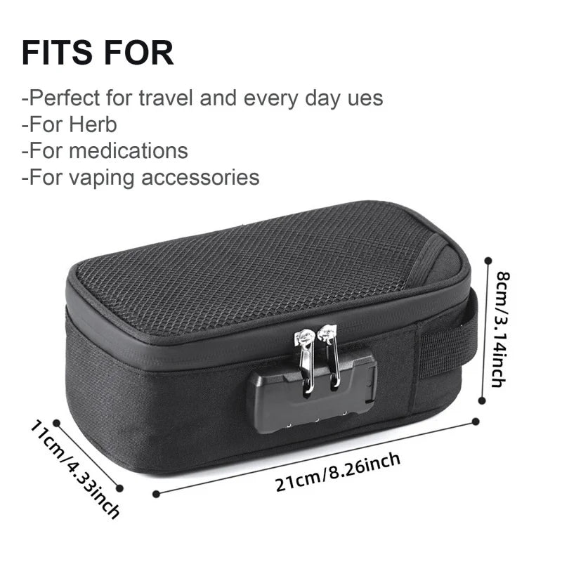 Smell Proof Bag Large-capacity With Lock  Activated Carbon Deodorant Bag Portable Pipe Bag Convenient