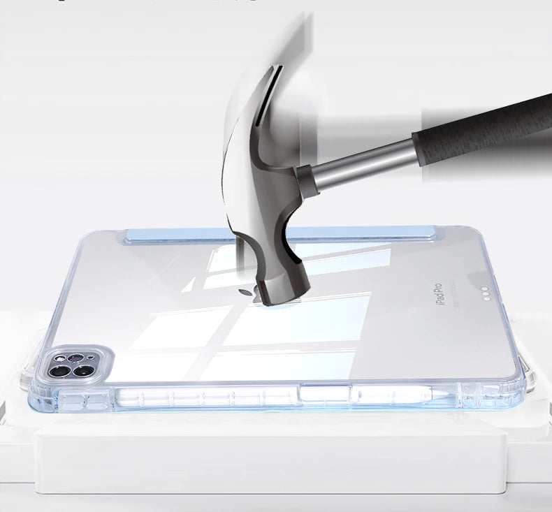 For 2026 iPad Air Case iPad Pro11 12.9 Air4/5 13in 10.2 7th 8 9th 10th 11th A16 Smart Protective Case Pencil Holder M2 M4 M3
