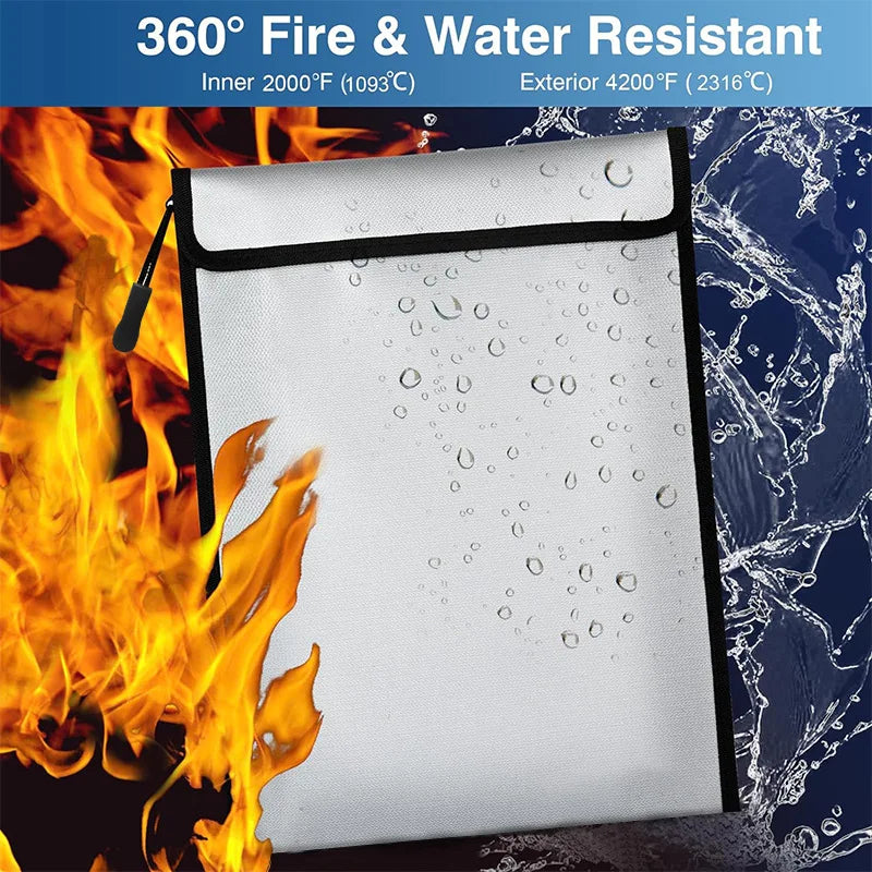 Upgraded Waterproof & Fireproof Faraday Bag for Car Keys, Cell Phone, Laptops Signal Shielding Anti-Hacking Radiation Protection