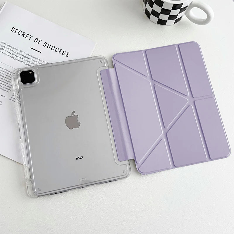 For 2026 iPad Air Case iPad Pro11 12.9 Air4/5 13in 10.2 7th 8 9th 10th 11th A16 Smart Protective Case Pencil Holder M2 M4 M3