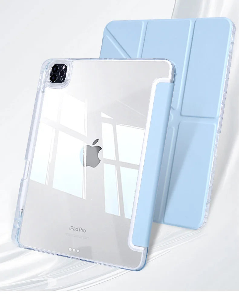 For 2026 iPad Air Case iPad Pro11 12.9 Air4/5 13in 10.2 7th 8 9th 10th 11th A16 Smart Protective Case Pencil Holder M2 M4 M3