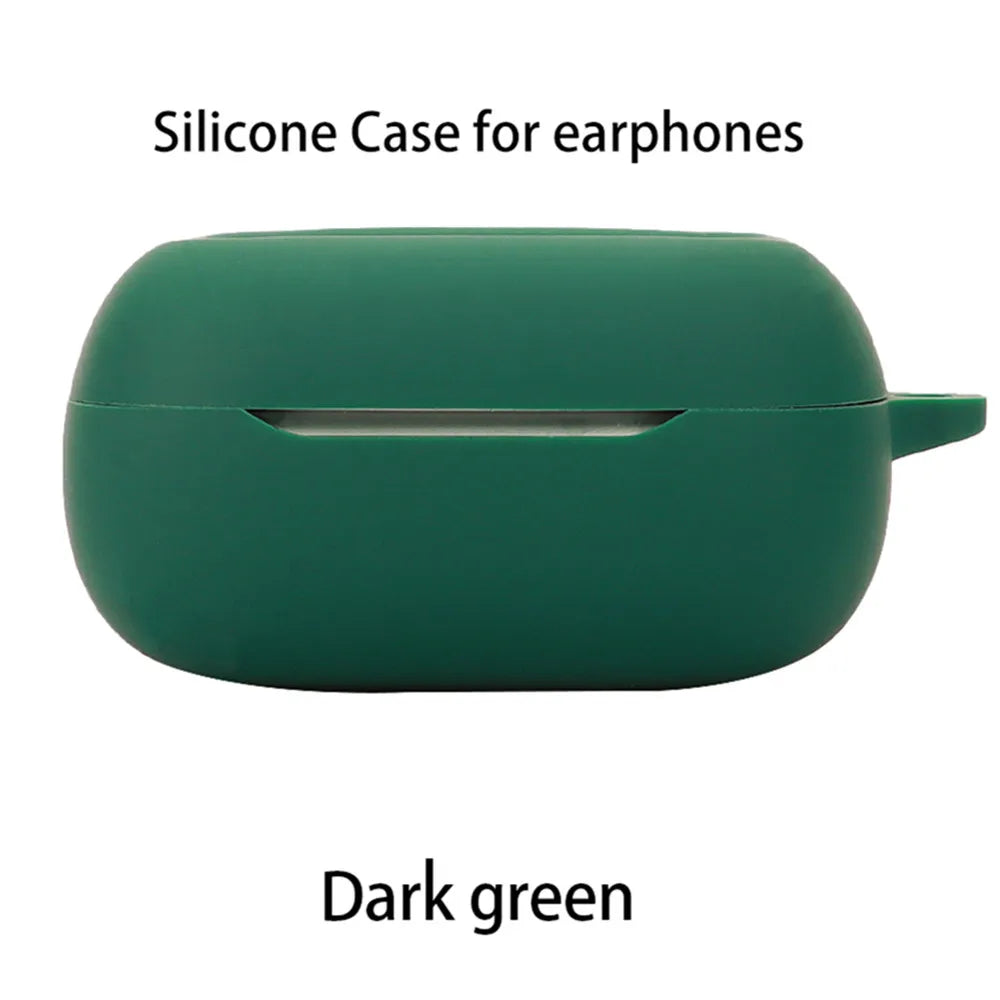 For JBL LIVE BEAM/BUDS 3 Case Solid Color Earphone Cover Fundas Shell Soft Shockproof Silicone Hearphone Accessories