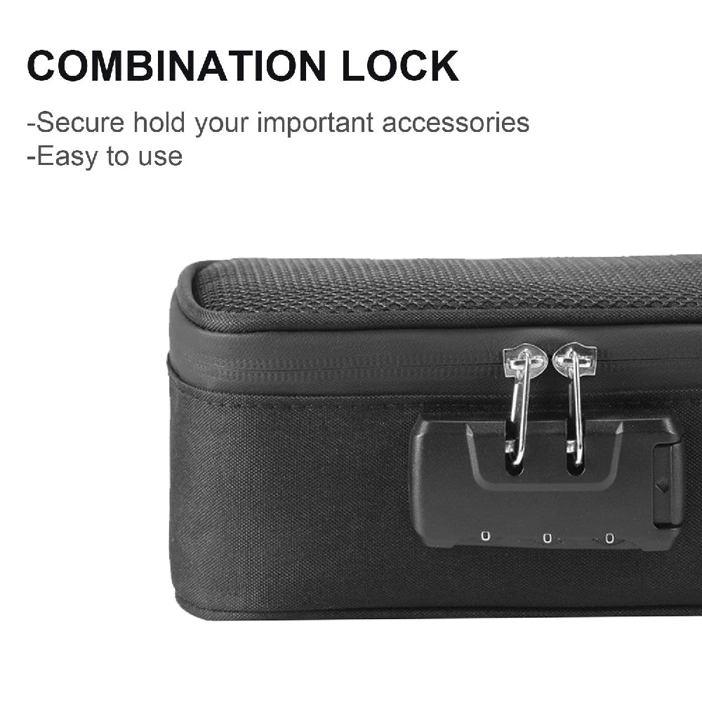 1PCS Smell Proof Bag, Odor Proof Bags Stash Box Container with Combination Lock,Odorless Storage Bag Gifts for Men & Women