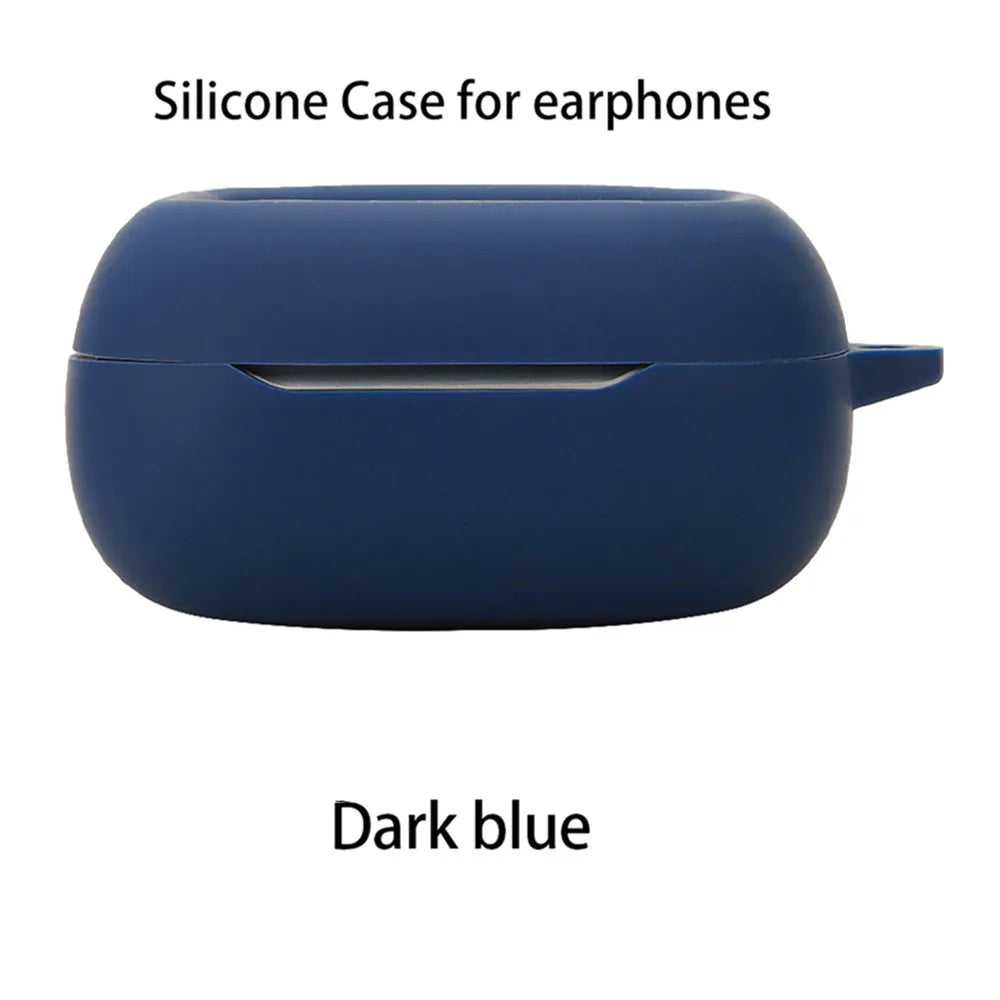 For JBL LIVE BEAM/BUDS 3 Case Solid Color Earphone Cover Fundas Shell Soft Shockproof Silicone Hearphone Accessories