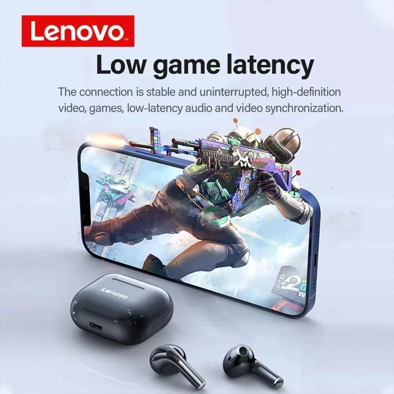 Lenovo LP40 Bluetooth Earphones TWS Immersive Sound HIFI With Mic Wireless Headphones Touch Control HD Call Game Earbuds Fashion