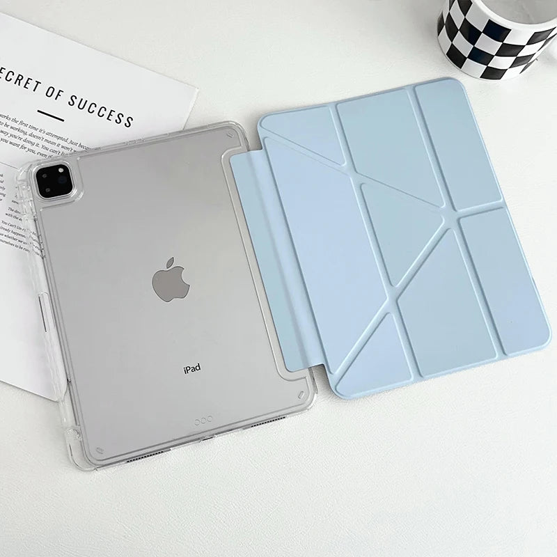 For 2026 iPad Air Case iPad Pro11 12.9 Air4/5 13in 10.2 7th 8 9th 10th 11th A16 Smart Protective Case Pencil Holder M2 M4 M3