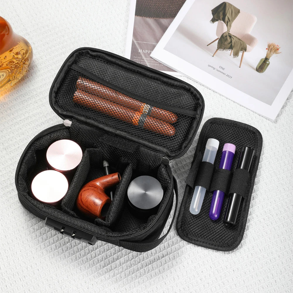 1PCS Smell Proof Bag, Odor Proof Bags Stash Box Container with Combination Lock,Odorless Storage Bag Gifts for Men & Women