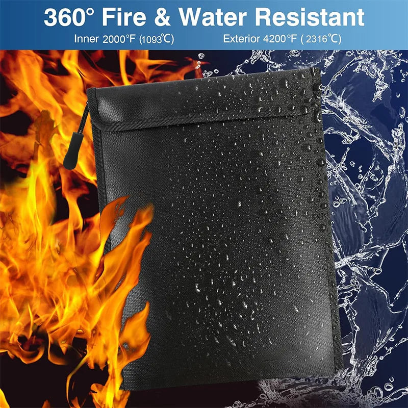 Upgraded Waterproof & Fireproof Faraday Bag for Car Keys, Cell Phone, Laptops Signal Shielding Anti-Hacking Radiation Protection