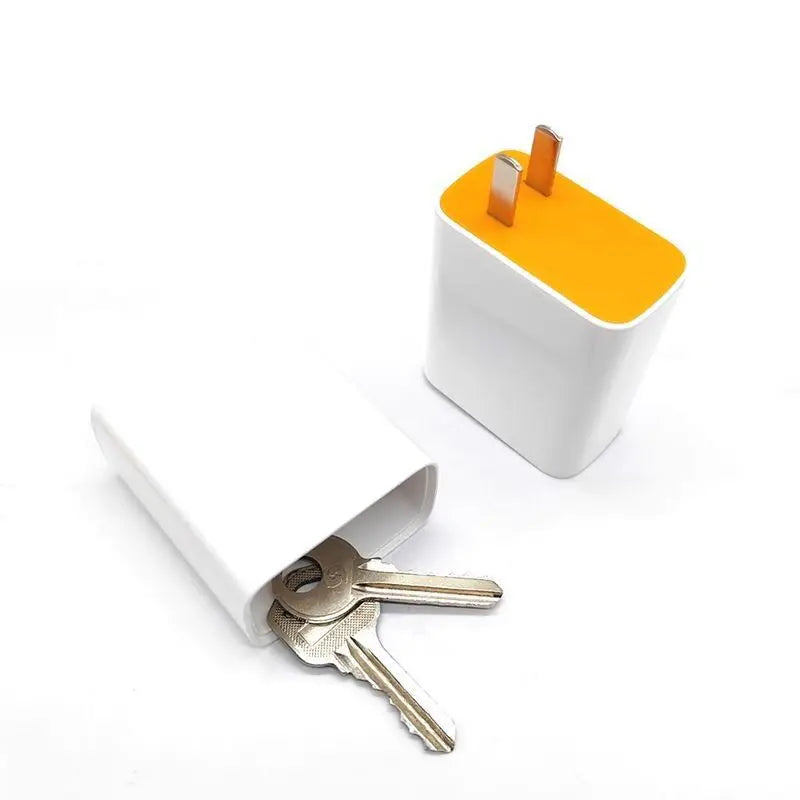 1Pc Fake Charger Sight Secret Home Diversion Stash Can Safe Container Hiding Spot ⁣⁣⁣⁣Hidden Storage Compartment Charging Cover