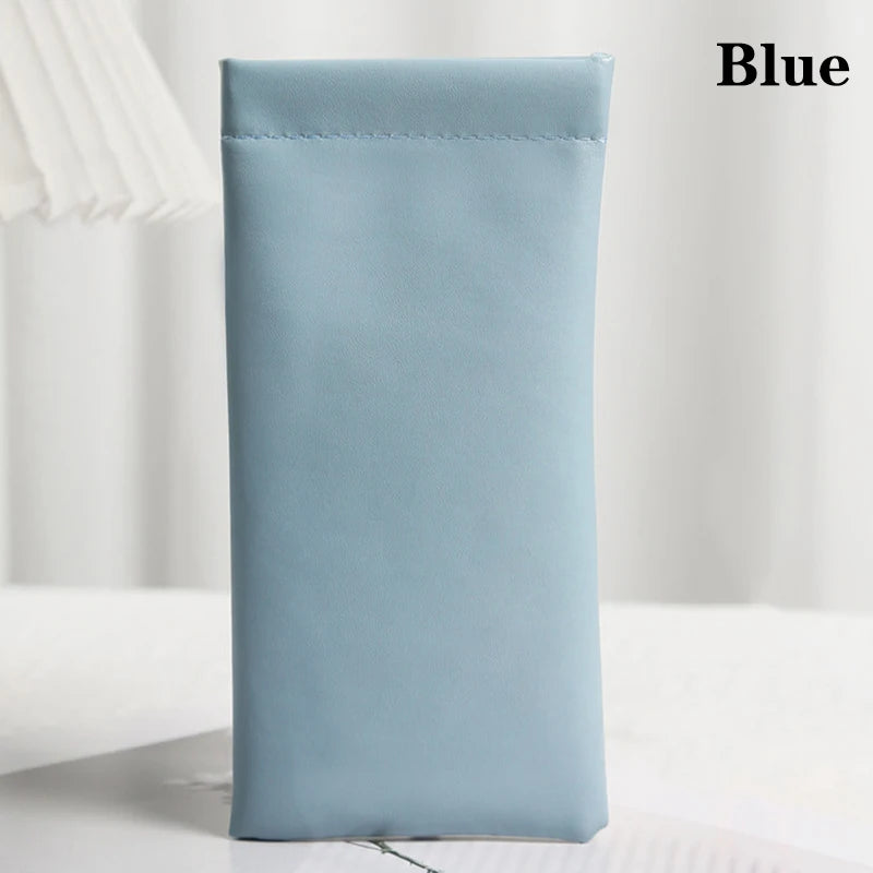 PU Leather Glasses Storage Bag Automatic Closed Sunglasses Case Waterproof Pouch Glasses Protective Cover Eyewear Storage Bag