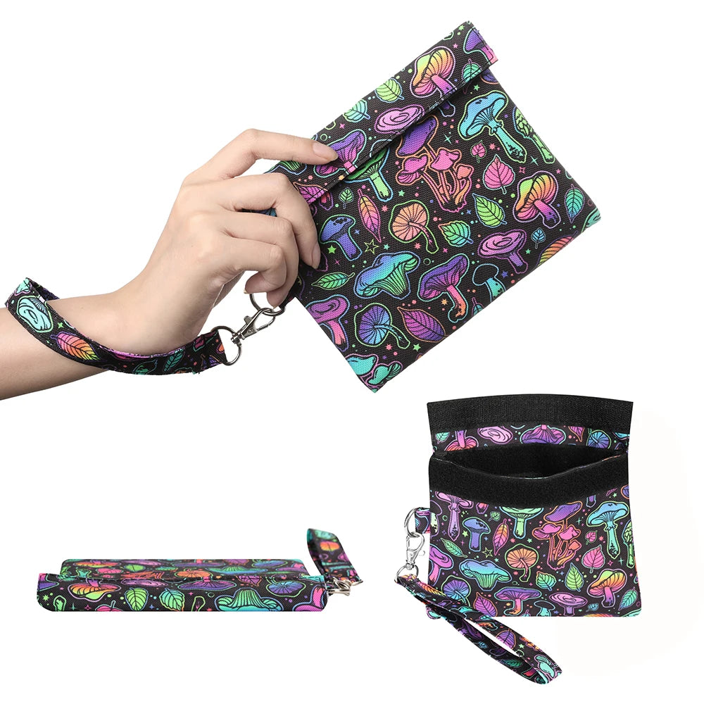 Smell Proof Bag, Carbon Lined Odor Proof Pouch 7x6" Smell Proof Case Container for Travel Storage