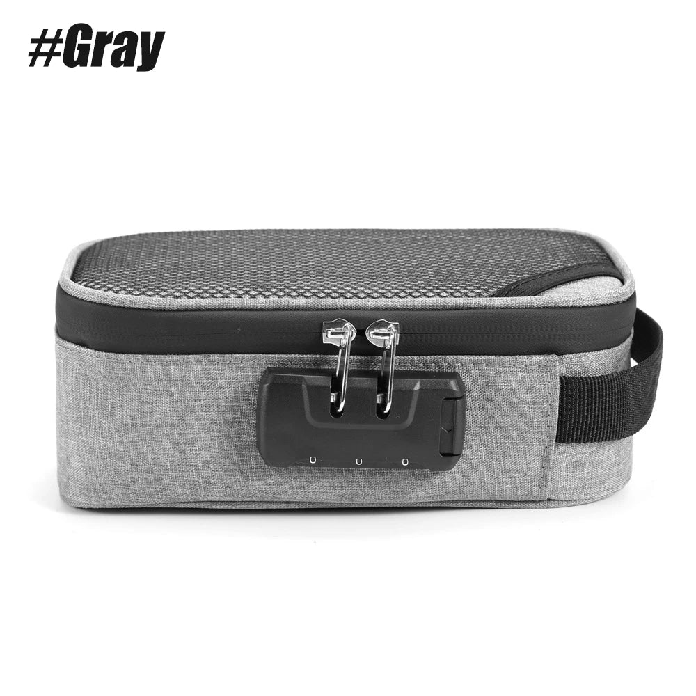 1PCS Smell Proof Bag, Odor Proof Bags Stash Box Container with Combination Lock,Odorless Storage Bag Gifts for Men & Women