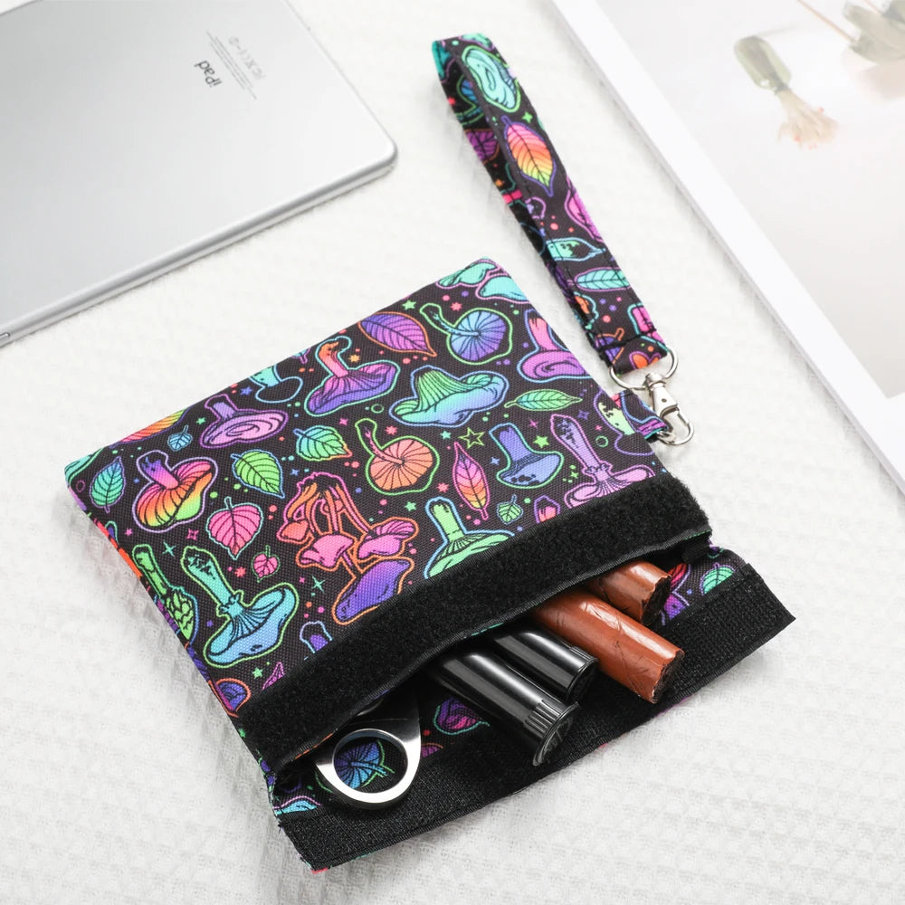 Smell Proof Bag, Carbon Lined Odor Proof Pouch 7x6" Smell Proof Case Container for Travel Storage