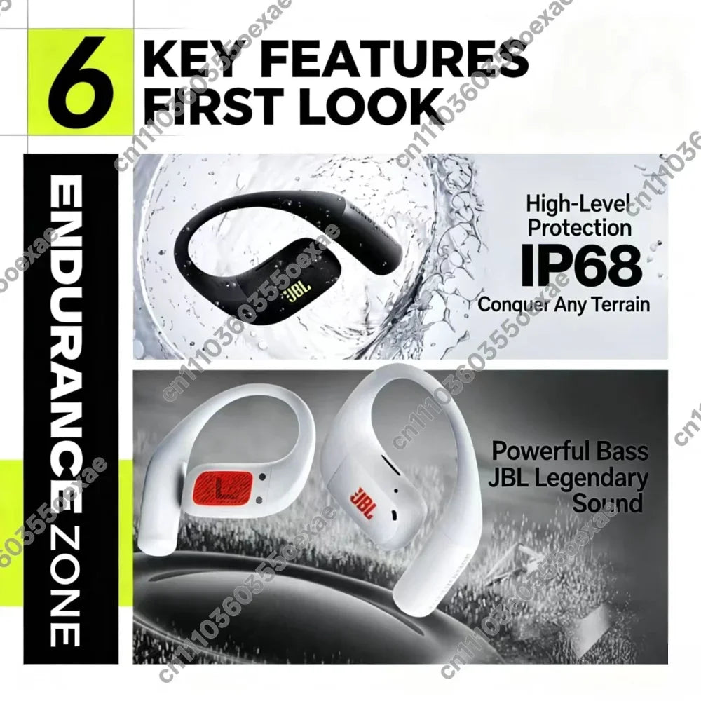 JBL ENDURANCE ZONE True Wireless Ear Hook Headphones Waterproof Sport Stereo Earbuds