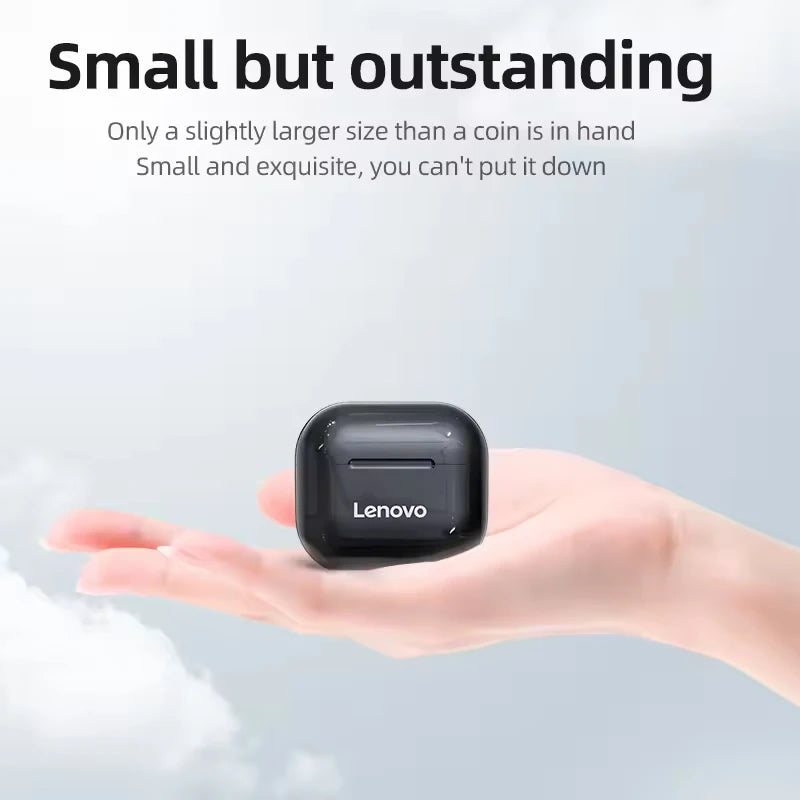 Lenovo LP40 Bluetooth Earphones TWS Immersive Sound HIFI With Mic Wireless Headphones Touch Control HD Call Game Earbuds Fashion